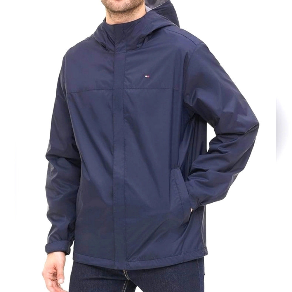NWOT Tommy Hilfiger Lightweight Breathable Waterproof Hooded Jacket Size XS
